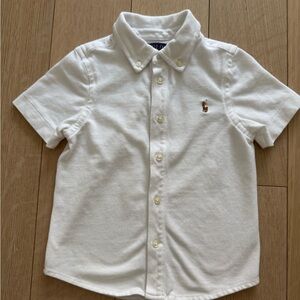 Kids White Polo Shirt